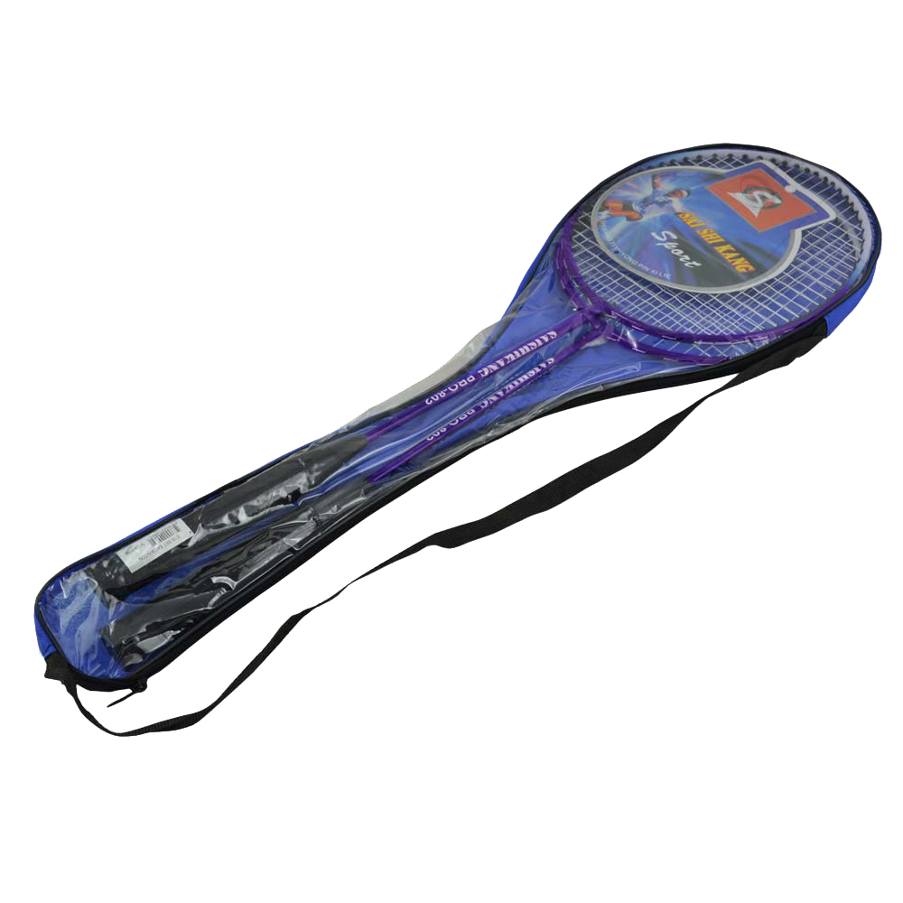 HONTFAR Set badminton cu husa mov cod 17616 DE MODIFICAT CULOAREA RACHETEI DIN NEGRU IN MOV