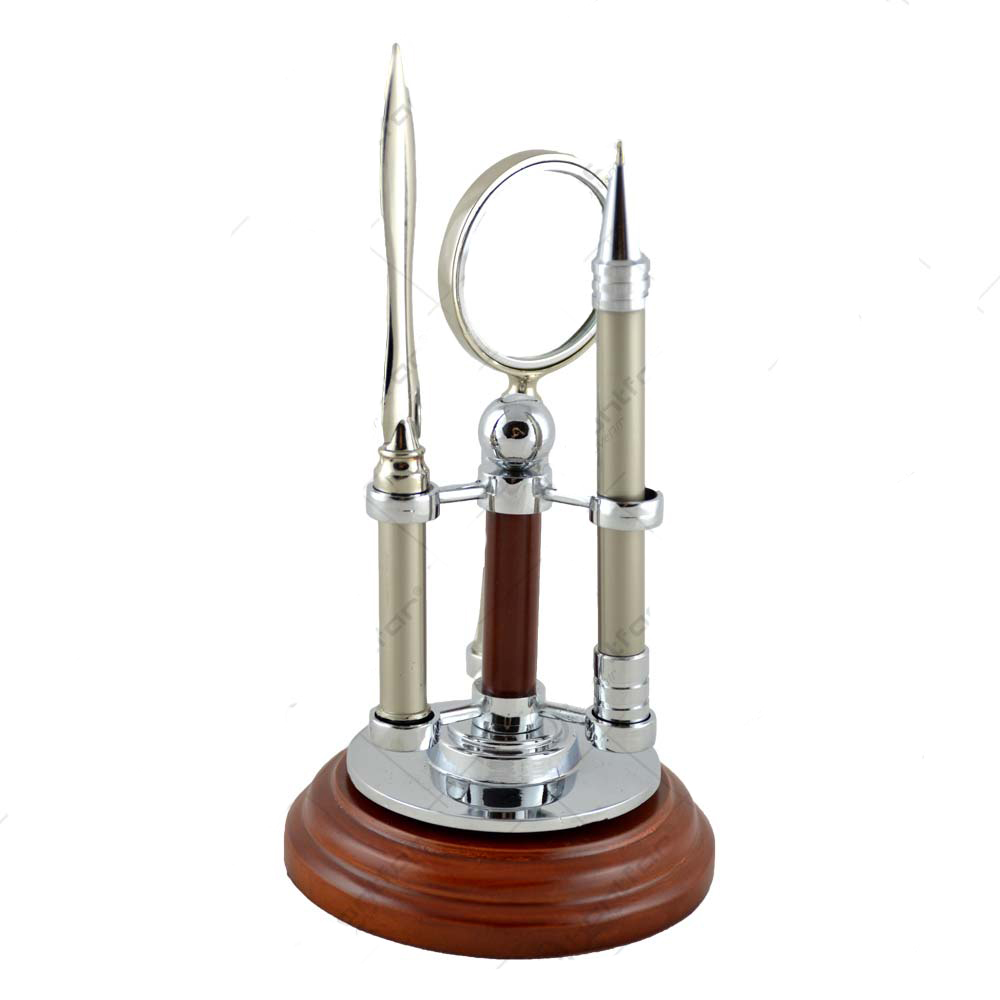 HONTFAR Set birou 3 piese 10.5x10.5x19.5x10.5cm argintiu cod 17975